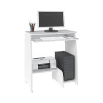 Escrivaninha Para Computador Pixel Branco Com 3 Prateleiras Escrivaninha Para Computador Pixel Branco Com 3 Prateleiras