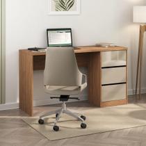 Escrivaninha Para Escritório 3 Gavetas Acácia Com Reflecta Escrivaninha Para Escritório 3 Gavetas Acácia Com Reflecta