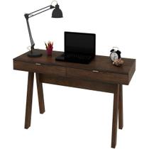 Escrivaninha Para Escritório Cavalete 2 Gavetas Rústico Escrivaninha Para Escritório Cavalete 2 Gavetas Rústico