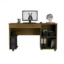 Escrivaninha Para Escritório Cinco Rodízios Gavetas Laterais MDP Ariel - Móveis Primus