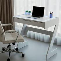 Escrivaninha para Escritório com Luz Neon Branco Escrivaninha para Escritório com Luz Neon Branco