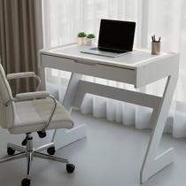 Escrivaninha para Escritório com Luz Quente Neon 1 Gaveta 73cm Branco Escrivaninha para Escritório com Luz Quente Neon 1 Gaveta 73cm Branco