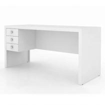 Escrivaninha Para Escritorio Me4113 Branco Branco