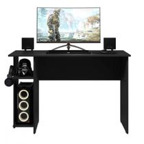 Escrivaninha Para Escritório Ou Gamer Preto Fosco Qmovi