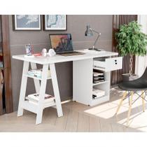 Escrivaninha Para Escritório Ou Quarto Estudos E Computador - Branco Escrivaninha Para Escritório Ou Quarto Estudos E Computador - Branco