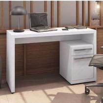 Escrivaninha para Notebook com Armário S970 Kappesberg - Branco Brilho