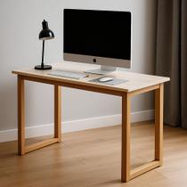 Escrivaninha para Notebook Estudo Quarto Home Office Pés Madeira