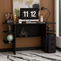 Escrivaninha para PC com 3 Nichos Compacta, Moderna e Funcional