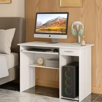 Escrivaninha para PC com Gaveta e Suporte de Teclado Compacta e Funcional