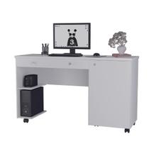 Escrivaninha para Quarto de Estudos Home Office Mesa para Computador com Rodinhas Ariel Primus