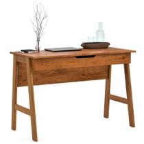Escrivaninha Parma Escritorio 1 Gaveta Pés Madeira Maciça Freijo