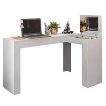 Escrivaninha Penteadeira Camarim de Canto Star Plus Branco - Mobler