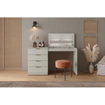 Escrivaninha Penteadeira Camarim Princess com Porta Joias Mavaular Off White Off White