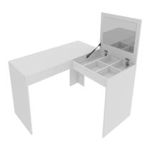 Escrivaninha/penteadeira De Canto 110cm Com Espelho Multimóveis Cr40120 Branco