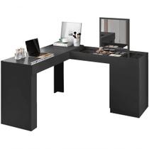 Escrivaninha Penteadeira De Canto 3003023 Preto Mbl Preto