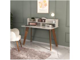 Escrivaninha Penteadeira Feminina Sofia Mesa Escritório 120cm 5 Nichos 100% MDF