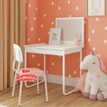 Escrivaninha penteadeira infantil criança maquiagem estilo industrial