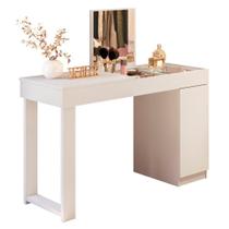 Escrivaninha Penteadeira Marih 121 Cm Branco Mbl Branco Escrivaninha Penteadeira Marih 121 Cm Branco Mbl Branco