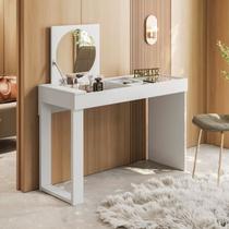 Escrivaninha Penteadeira Play Com Espelho Basculante Para Quarto Studio De Maquiagem Branco SHARK MOVEIS Escrivaninha Penteadeira Play Com Espelho Basculante Para Quarto Studio De Maquiagem Branco SHARK MOVEIS
