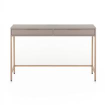 Escrivaninha Penteadeira Square 2 Gavetas 120 cm x 48 cm Nude Gianduia