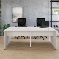 Escrivaninha Plataforma Dupla com Painel Smart 120cm Mdf Yescasa