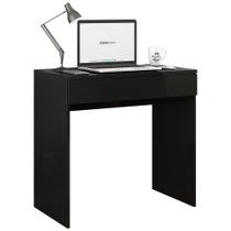 Escrivaninha Retangular Loft Minimalista 1 Gaveta MDF 80CM Preto