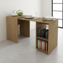 Escrivaninha Retrátil Mesa Escritório ME4170 54cm Amendoa - Tecno Mobili Escrivaninha Retrátil Mesa Escritório ME4170 54cm Amendoa - Tecno Mobili