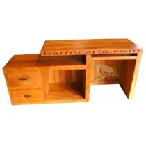 Escrivaninha Rústica Exotic em Madeira de Demolição - Cód 965