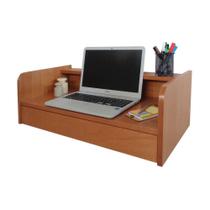 Escrivaninha Suspensa Bancada Com Gaveta Mesa Notebook Madeira Natural Escrivaninha Suspensa Bancada Com Gaveta Mesa Notebook Madeira Natural