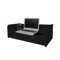 Escrivaninha Suspensa Bancada Com Gaveta Mesa Notebook Preto Escrivaninha Suspensa Bancada Com Gaveta Mesa Notebook Preto