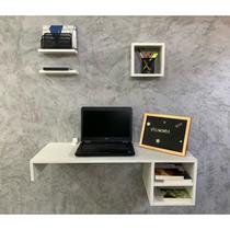 Escrivaninha suspensa - Branco - MDF 15mm Escrivaninha suspensa - Branco - MDF 15mm