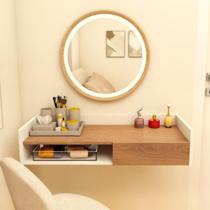 Escrivaninha Suspensa C Nicho Flutuante Madeira Mdp 90cm Escrivaninha Suspensa C Nicho Flutuante Madeira Mdp 90cm