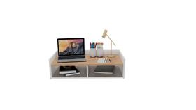 Escrivaninha Suspensa Mesa Flutuante 2 Nichos Mdp 70x36cm
