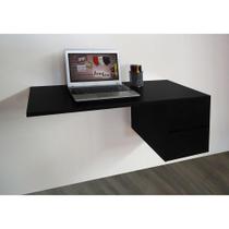 Escrivaninha Suspensa Mesa Para Computador Ou Notebook Escritório Preto Escrivaninha Suspensa Mesa Para Computador Ou Notebook Escritório Preto