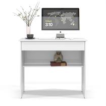 Escrivaninha vitória 1 gaveta office para computador 2 cores