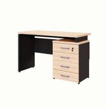 Escrivaninha Yaris 4 GV Calvi e Preta 120 cm