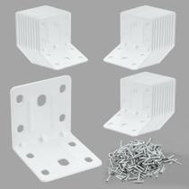 Escuadras de Esquina Alise Blancas Paquete de 30 Piezas Metal 5x5 cm en Forma de L Escuadras de Esquina Alise Blancas Paquete de 30 Piezas Metal 5x5 cm en Forma de L