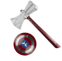 Escudo Capitão América 30x30 Alumínio + Martelo Trovão Thor Escudo Capitão América 30x30 Alumínio + Martelo Trovão Thor