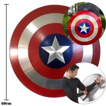 Escudo Capitão América 60cm Tamanho Real Alumínio Escala 1/1 - Avengers