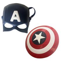 Escudo Capitão América Máscara Brinquedo Infantil Vingadores - Figure Collection Super Herois