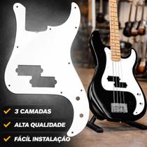Escudo Contra Baixo Precision 3 Camadas PB Branco Brilhante Wave NPB01WH Escudo Contra Baixo Precision 3 Camadas PB Branco Brilhante Wave NPB01WH