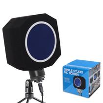Escudo de isolamento de microfone Power Professional com filtro Pop Escudo de isolamento de microfone Power Professional com filtro Pop