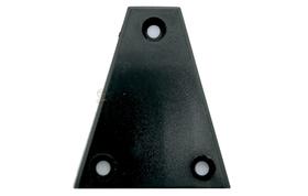 Escudo de tensor preto medidas 31x38x11 mm guitarra ou baixo