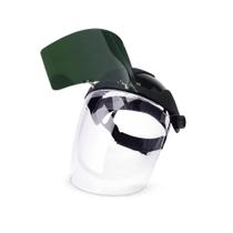 Escudo facial Sellstrom DP4 leve com capacete de catraca Escudo facial Sellstrom DP4 leve com capacete de catraca