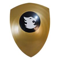 Escudo Geek Caverna Do Dragão Eric Dourado Decorativo Escudo Geek Caverna Do Dragão Eric Dourado Decorativo