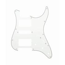 Escudo guitarra stratocaster branco 3 camadas strinberg hsh