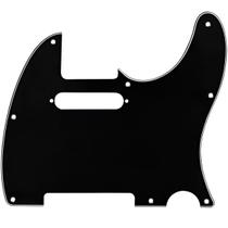 Escudo Guitarra Telecaster Preto 08 Furos - 3 Camadas (Sanduiche)