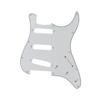 Escudo Para Guitarra Strato SSS 3 Camadas Branco Dolphin