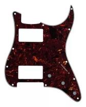 Escudo para guitarra Stratocaster HH Tortoise 11 Furos Escudo para guitarra Stratocaster HH Tortoise 11 Furos