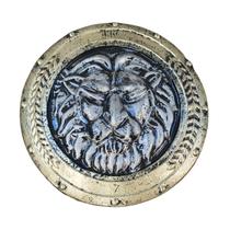Escudo Plástico Leão Redondo Fantasia Medieval
